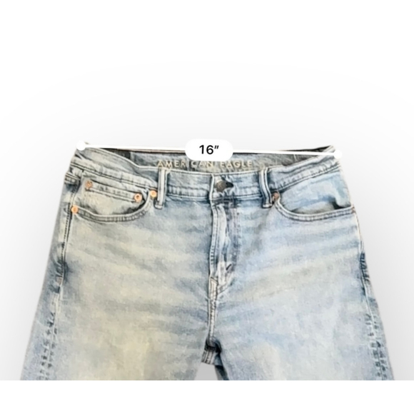 American Eagle Mens AirFlex Straight Slim Light Blue Denim Jeans Sz 32x34 - Picture 4 of 9
